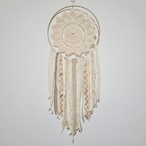 🌸 Medium One-of-a-kind Handmade Coastal Boho Dream Catcher Wall Home Decor
